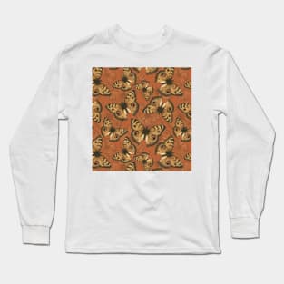 Peacock pansy butterfly 2 Long Sleeve T-Shirt